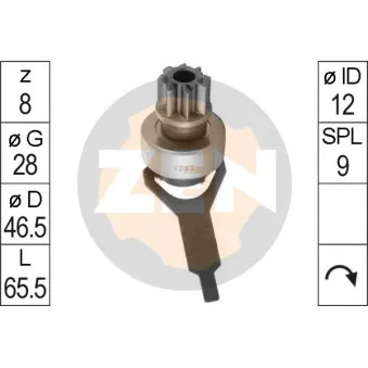 Embrayage à roue libre, démarreur ERA [ZN1062]