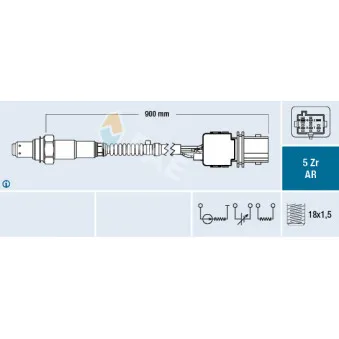 Sonde lambda FAE OEM 8658133
