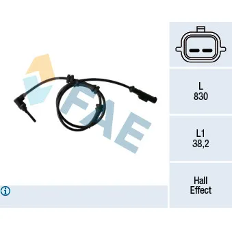 FAE 78395 - Capteur, vitesse de roue