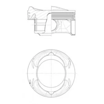 Piston KOLBENSCHMIDT 40104600
