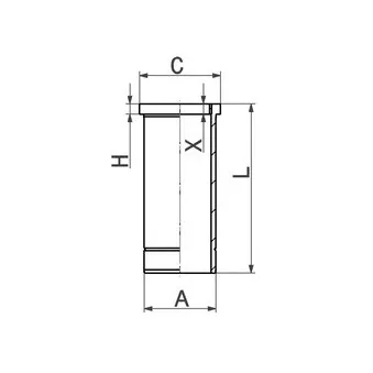 Chemise de cylindre KOLBENSCHMIDT OEM 51012010486