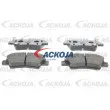 ACKOJA A52-2135 - Jeu de 4 plaquettes de frein arrière