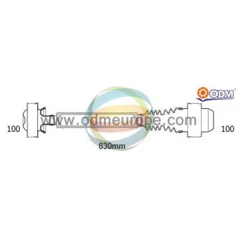 Arbre de transmission, entraînement essieux ODM-MULTIPARTS OEM 52111593AB