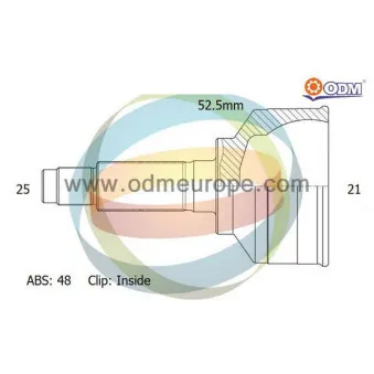 Embout de cardan avant (kit de réparation) ODM-MULTIPARTS 12-080700