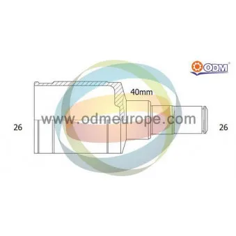 ODM-MULTIPARTS 14-156102 - Embout de cardan avant (kit de réparation)