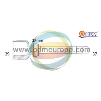 ODM-MULTIPARTS 14-166004 - Embout de cardan avant (kit de réparation)