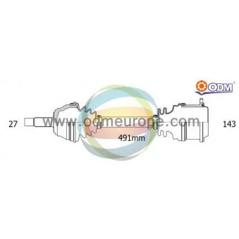 Arbre de transmission ODM-MULTIPARTS 18-003020