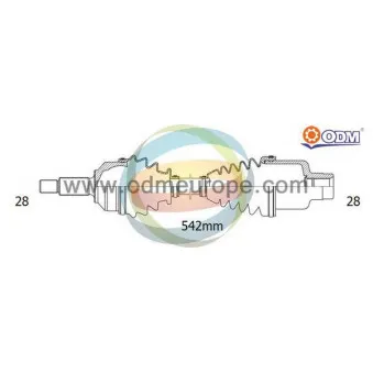 ODM-MULTIPARTS 18-052400 - Arbre de transmission