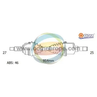 Arbre de transmission ODM-MULTIPARTS 18-086031