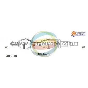 ODM-MULTIPARTS 18-152531 - Arbre de transmission