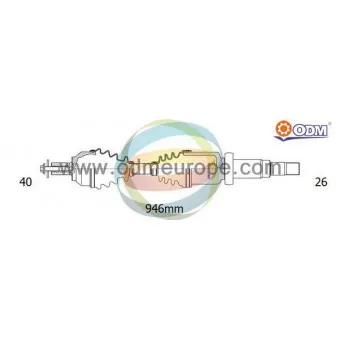 ODM-MULTIPARTS 18-152540 - Arbre de transmission
