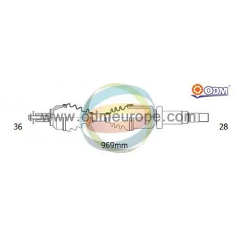 ODM-MULTIPARTS 18-152550 - Arbre de transmission