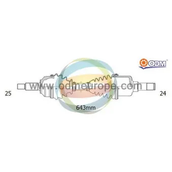 ODM-MULTIPARTS 18-161760 - Arbre de transmission