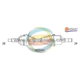 ODM-MULTIPARTS 18-221400 - Arbre de transmission
