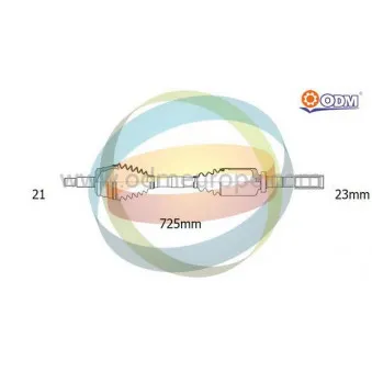 ODM-MULTIPARTS 18-292431 - Arbre de transmission