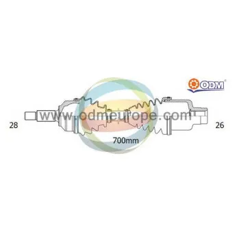 ODM-MULTIPARTS 18-302370 - Arbre de transmission
