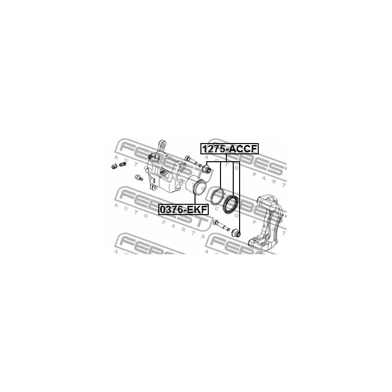 Kit de réparation, étrier de frein FEBEST 1275-ACCF - Visuel 2