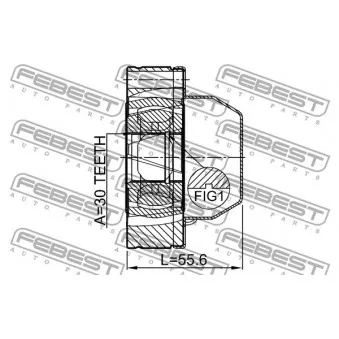 FEBEST 1811-MOKRSHA - Joint, arbre longitudinal