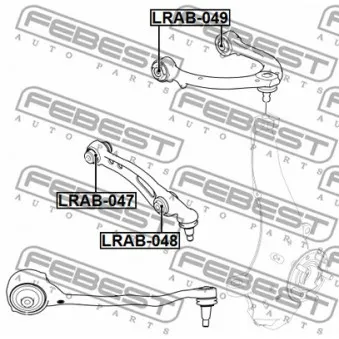 FEBEST LRAB-047 - Silent bloc de suspension (train avant)