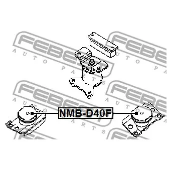 FEBEST NMB-D40F - Support moteur