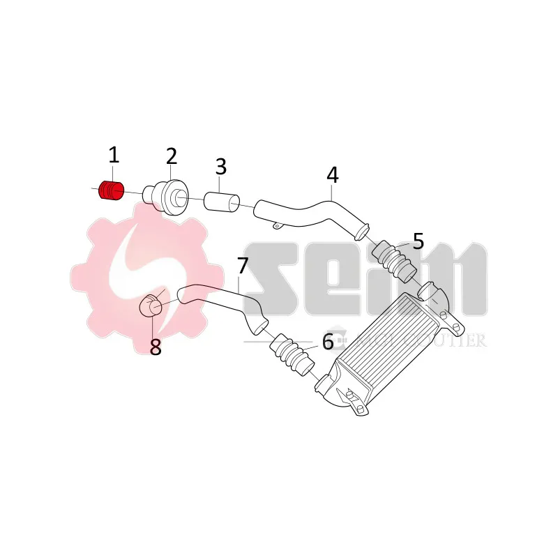 Gaine de suralimentation SEIM 981242 - Visuel 1