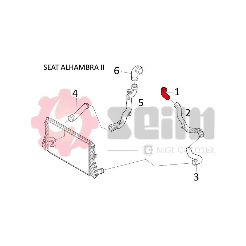 Gaine de suralimentation SEIM 981589 - Visuel 1