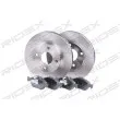 RIDEX 3405B0057 - Kit de disques et plaquettes avant