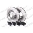 RIDEX 3405B0256 - Kit de disques et plaquettes avant