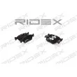RIDEX 402B0005 - Jeu de 4 plaquettes de frein avant