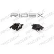RIDEX 402B0007 - Jeu de 4 plaquettes de frein avant