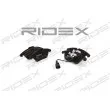 RIDEX 402B0009 - Jeu de 4 plaquettes de frein avant