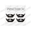 RIDEX 402B0019 - Jeu de 4 plaquettes de frein avant