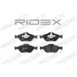 RIDEX 402B0023 - Jeu de 4 plaquettes de frein avant