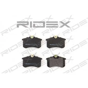 Jeu de 4 plaquettes de frein arrière RIDEX OEM 20961.160.1