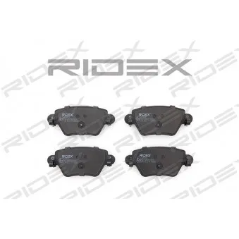 RIDEX 402B0025 - Jeu de 4 plaquettes de frein arrière