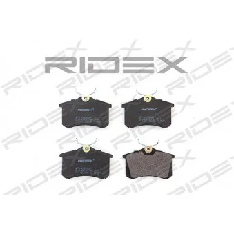 Jeu de 4 plaquettes de frein arrière RIDEX OEM 20961.160.1