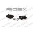 RIDEX 402B0036 - Jeu de 4 plaquettes de frein avant