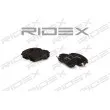 RIDEX 402B0039 - Jeu de 4 plaquettes de frein avant