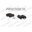 RIDEX 402B0041 - Jeu de 4 plaquettes de frein arrière