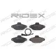 RIDEX 402B0042 - Jeu de 4 plaquettes de frein avant