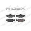 RIDEX 402B0047 - Jeu de 4 plaquettes de frein avant