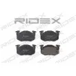 RIDEX 402B0050 - Jeu de 4 plaquettes de frein arrière