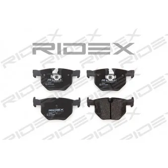 RIDEX 402B0051 - Jeu de 4 plaquettes de frein arrière