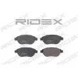 RIDEX 402B0057 - Jeu de 4 plaquettes de frein avant