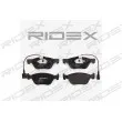 RIDEX 402B0058 - Jeu de 4 plaquettes de frein avant