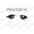 RIDEX 402B0061 - Jeu de 4 plaquettes de frein avant