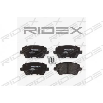Jeu de 4 plaquettes de frein avant RIDEX OEM D1060AX61F