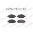RIDEX 402B0064 - Jeu de 4 plaquettes de frein arrière