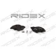 RIDEX 402B0066 - Jeu de 4 plaquettes de frein avant