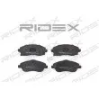 RIDEX 402B0072 - Jeu de 4 plaquettes de frein avant